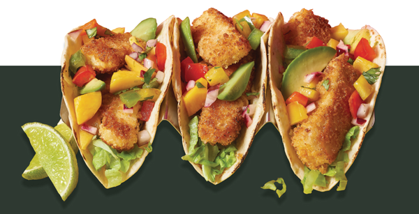 Three fish tacos