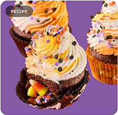 Candy Corn Confetti Cupcakes