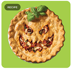 Jack-O’-Lantern Pizza Pot Pie