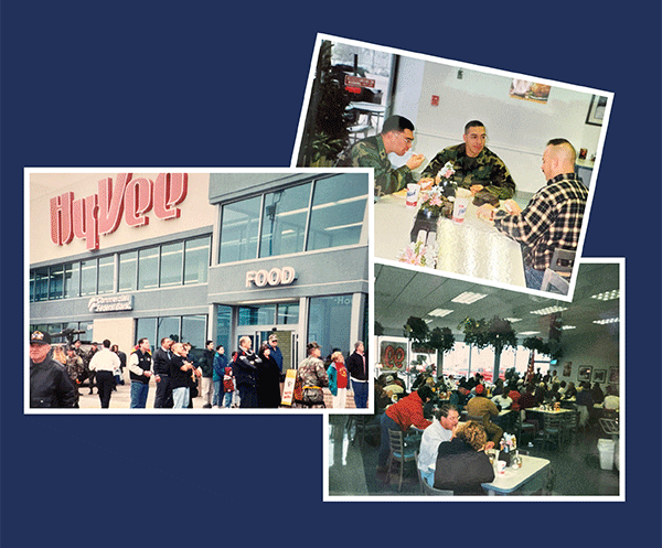 Photos from past Veteran's Day Breakfasts at Hy-Vee