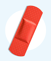 An orange Bandage