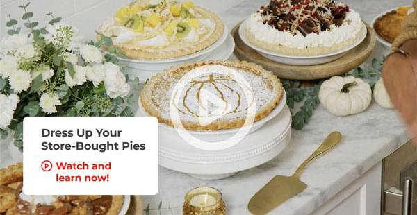 Dress up your store-bought pies. Watch and learn now!