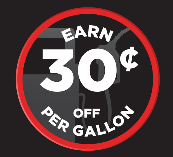 Earn 30¢ Off Per Gallon