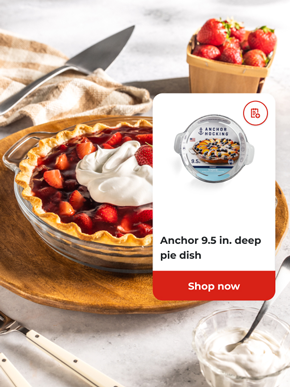 Anchor 9.5 in. deep pie dish. Shop now