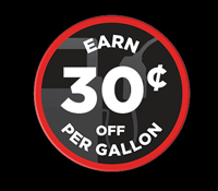 Earn 30¢ Off Per Gallon