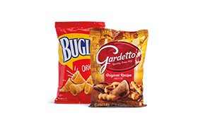 Chex Mix, Gardetto’s, or Bugles snacks