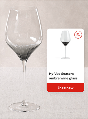 Hy-Vee Seasons ombre wine glass