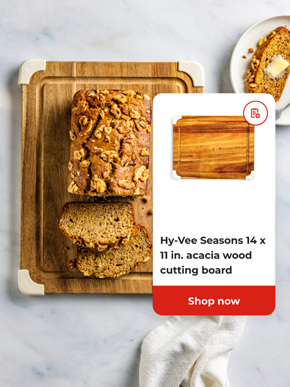 Hy-Vee Seasons 14x 11 in. acacia wood cutting board | Shop now