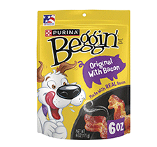 Purina Beggin’ dog snacks and treats