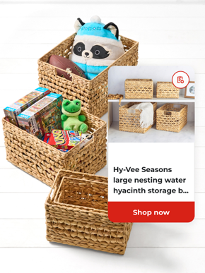 Hy-Vee Seasons large nesting water hyacinth stage baskets | Shop now