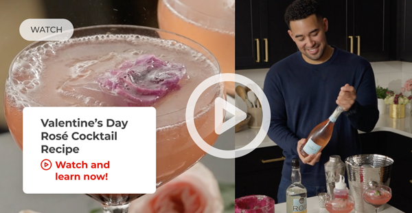 Watch | Valentine's Day Rose Cocktail Recipe. Watch and learn now!