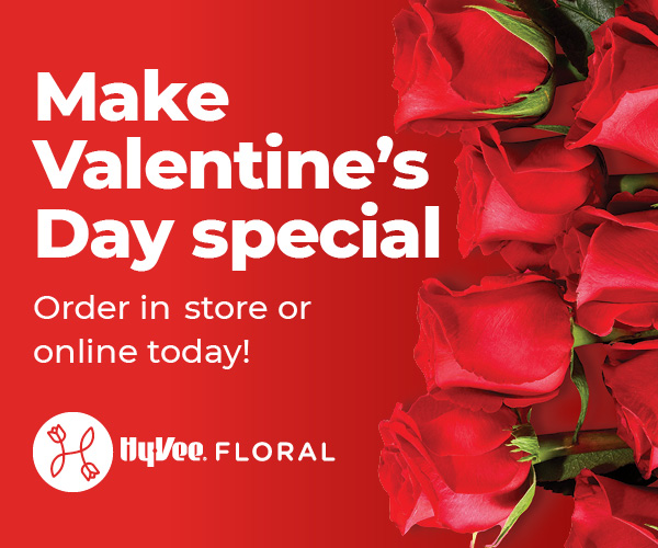 Make Valentine's Day special. Order in-store or online today! Hy-Vee Floral.